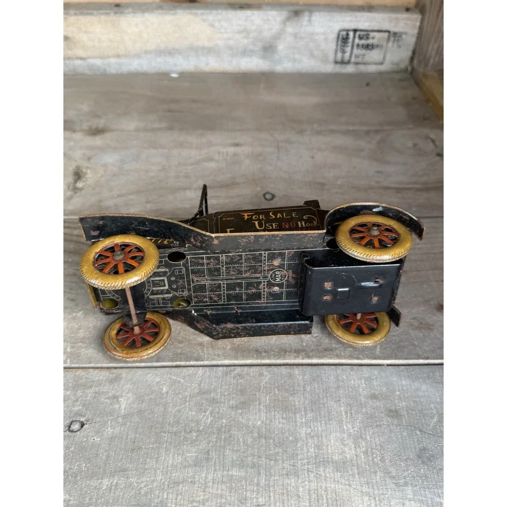 Vintage Very RARE Japan Metal Tin LINE MAR‎ toys Automobile Car 0-14009